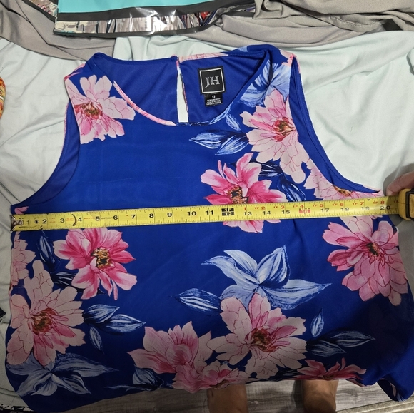 JH Floral Shift Dress Pullover Style Sz 12 - Picture 11 of 12